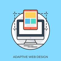 adaptief webdesign vector