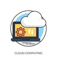 cloud computing-concepten vector