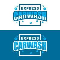 express car wash logo ontwerpsjabloon vector