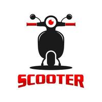 scooter logo ontwerp vector