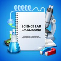 Science Lab-achtergrond vector