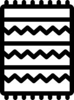 deken lijn pictogram illustratie vector
