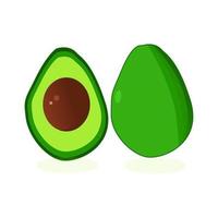 illustratie vectorafbeelding van avocado, vegetarisch eten. geweldig voor menu, label, poster, brosur, print, enz. vector