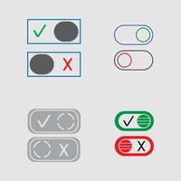 aan uit knop pictogram vector ontwerp illustratie