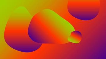 kleurrijke onscherpe achtergrond met bubbels, vloeistof. moderne abstracte gradiëntkaart. zakelijke affiche. vector