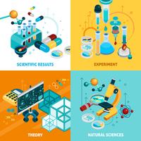 Science Concept Icons Set vector