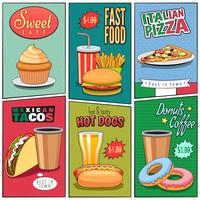 Comic Fast Food Mini Posters Collection