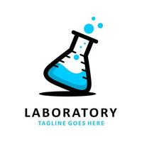 laboratorium logo ontwerp vector