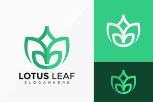 bloem lotus blad logo vector ontwerp. abstract embleem, ontwerpen concept, logo's, logo element voor sjabloon.