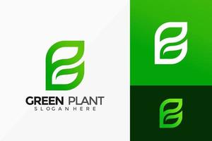 vector groene plant blad logo ontwerp. abstract embleem, ontwerpen concept, logo's, logo element voor sjabloon.