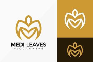 bloem lotus meditatie pictogram vector embleemontwerp. luxe, eenvoudig, minimaal en elegant logo-ontwerpsjabloon voor vectorillustratie