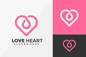 liefde haard zorg logo ontwerp, moderne logo ontwerpen vector illustratie sjabloon