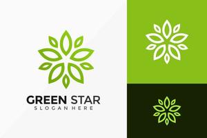 groen ster creatief logo-ontwerp. moderne idee logo's ontwerpen vector illustratie sjabloon