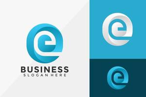 letter e bedrijfslogo-ontwerp, moderne logo-ontwerpen vector illustratie sjabloon