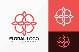 natuur boutique bloemen logo vector ontwerp. abstract embleem, ontwerpen concept, logo's, logo element voor sjabloon.