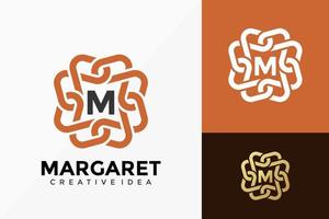 letter m boutique hotel logo vector ontwerp. abstract embleem, ontwerpen concept, logo's, logo element voor sjabloon.