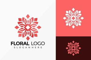bloemen ornament creatief logo ontwerp. moderne idee logo's ontwerpen vector illustratie sjabloon