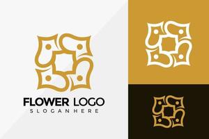 koninklijke bloem luxe logo-ontwerp, merkidentiteit logo's ontwerpen vector illustratie sjabloon