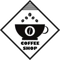 coffeeshop-logo voor bedrijven vector