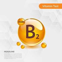 vitamine b2 zon icoon collectie set, lichaam cholecalciferol. gouden druppel vitamine complex druppel. medisch voor heide vectorillustratie vector