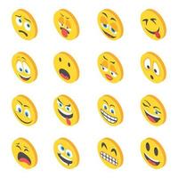 trendy emoticons concepten vector