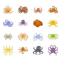 cartoon octopus concepten vector