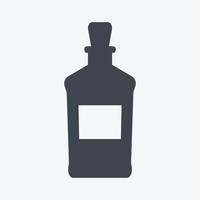 pictogram whisky - glyph-stijl - eenvoudige illustratie, goed voor afdrukken, aankondigingen, enz vector