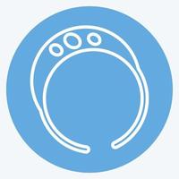 pictogramarmband - blauwe ogenstijl - eenvoudige illustratie, goed voor prints, aankondigingen, enz vector