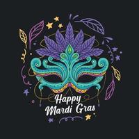 mooi mardi gras maskerade concept vector