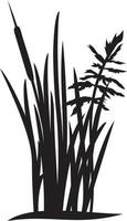 gras silhouet vector