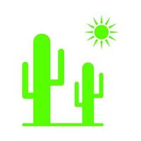 cactus op een witte achtergrond vector