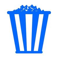 popcorn op een witte achtergrond vector