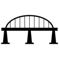 brug op witte achtergrond vector