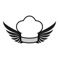 illustratie vectorafbeelding van chef-kok vleugel logo. perfect te gebruiken voor voedingsbedrijf vector