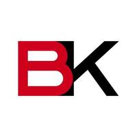 illustratie vectorafbeelding van moderne bk brief logo. perfect te gebruiken voor technologiebedrijf vector