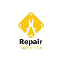 illustratie vectorafbeelding van reparatie logo. perfect te gebruiken voor servicecentrum vector