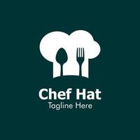 illustratie vectorafbeelding van chef-kok hoed logo. perfect te gebruiken voor voedingsbedrijf vector