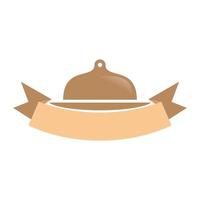 illustratie vectorafbeelding van voedsel cloche logo. perfect te gebruiken voor voedingsbedrijf vector