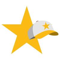 illustratie vectorafbeelding van star hat-logo. perfect te gebruiken voor technologiebedrijf vector