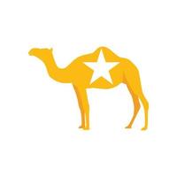 illustratie vectorafbeelding van camel star-logo. perfect te gebruiken voor technologiebedrijf vector