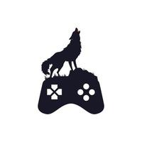 illustratie vectorafbeelding van gaming wolf logo. perfect te gebruiken voor technologiebedrijf vector