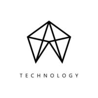 illustratie vectorafbeelding van technologie logo. perfect te gebruiken voor technologiebedrijf vector