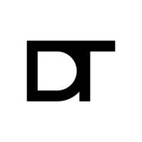 illustratie vectorafbeelding van moderne DT brief logo. perfect te gebruiken voor technologiebedrijf vector