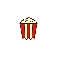 illustratie vectorafbeelding van popcorn ticket logo vector