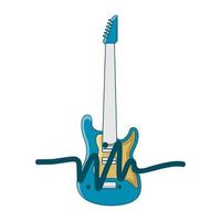 illustratie vectorafbeelding van gitaar winkel logo. perfect om te gebruiken voor een muziekbedrijf vector