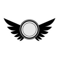 illustratie vectorafbeelding van vleugel plaat logo. perfect te gebruiken voor voedingsbedrijf vector