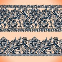 Abstract Lace Ribbon-banners. Sjabloon frame ontwerp voor kaart. Lace Doily. vector