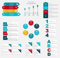 verzameling infographic sjablonen voor zakelijke vectorillustratie vector