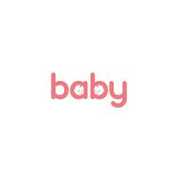 babylogo of woordmerkontwerp vector