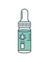 druppelaar cannabis medicijn vector